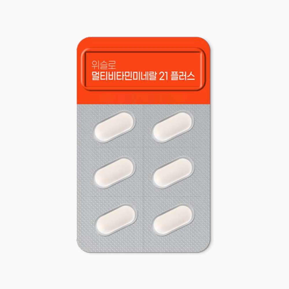 [선물세트] 콜마생활건강 위슬로 멀티비타민미네랄 21 플러스 3박스 (3개월분)
